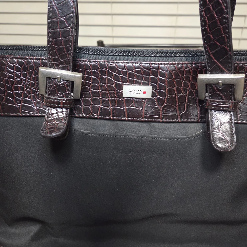 Solo Black and Brown Men's Bag